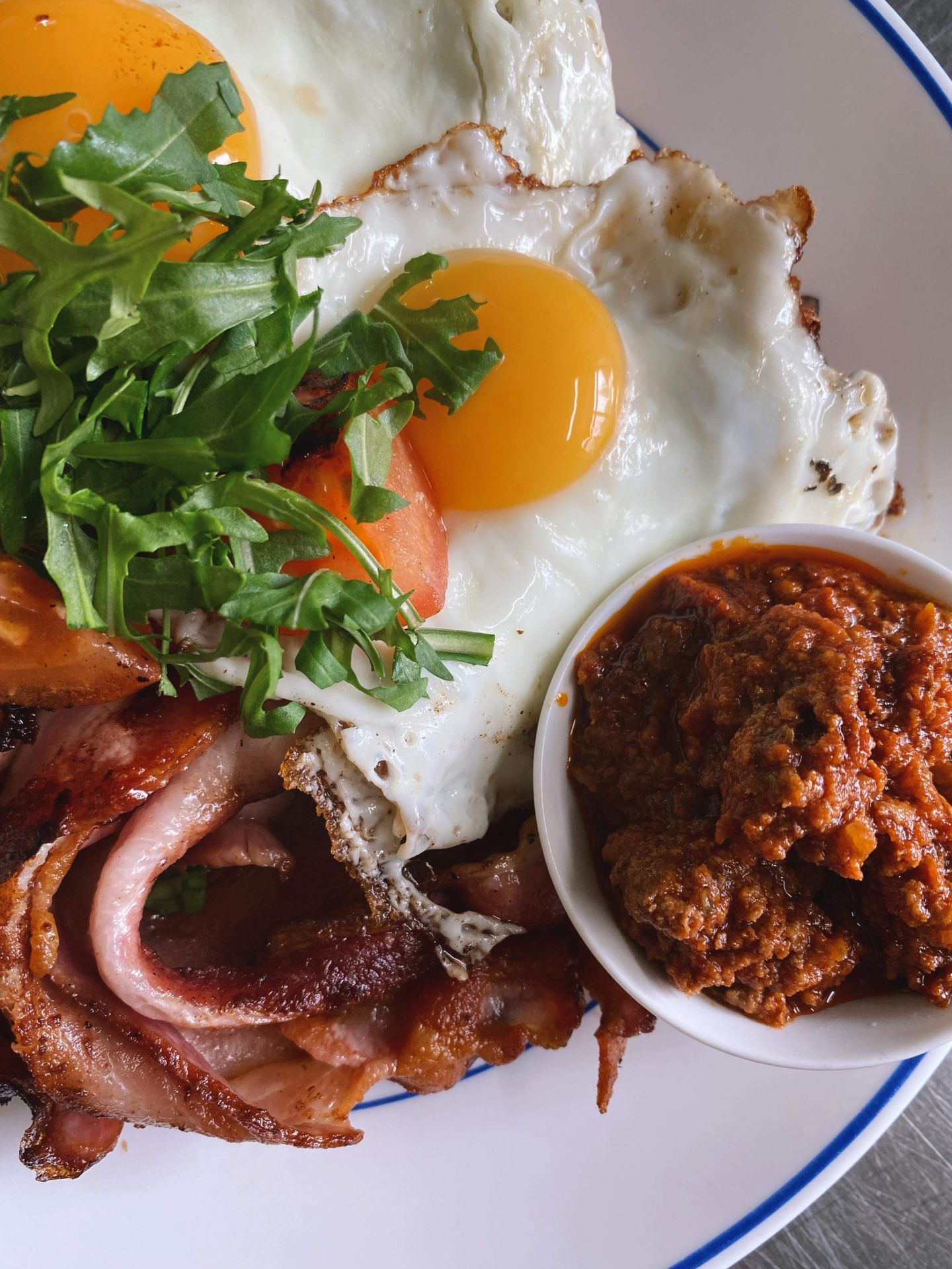 Italian breakfast plate at Tastes of New Italy Cafe